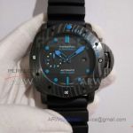 Perfect Replica Panerai Luminor Submersible PAM 00960 Black Carbon Fiber Case Black Rubber 47mm Watch